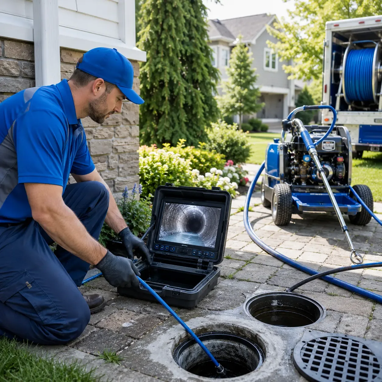 Outdoor drain cleaning professionals serving Freelandville, IN